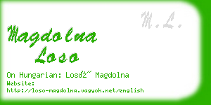 magdolna loso business card